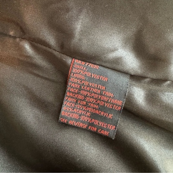 Adrienne Landau Leopard Faux Fur Long Hooded Vest w/ Quilted Leather Sides Med - Picture 9 of 14